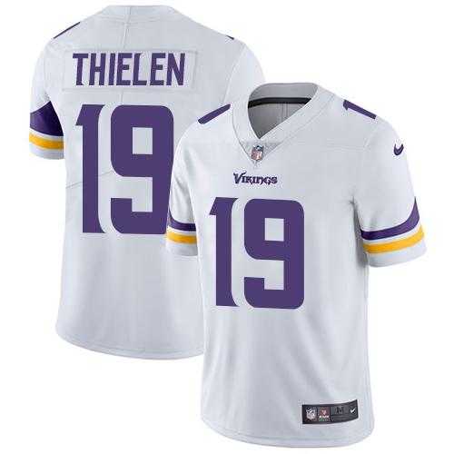 Nike Minnesota Vikings #19 Adam Thielen White NFL Vapor Untouchable Limited Jersey,We sell and wholesale Nike Minnesota Vikings #19 Adam Thielen White NFL Vapor Untouchable Limited Jersey on line form chian!
